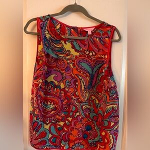LOT of 2 TWO Sz LG 🌺LILLY PULITZER🌺     sleeveless tanks… 100% SILK